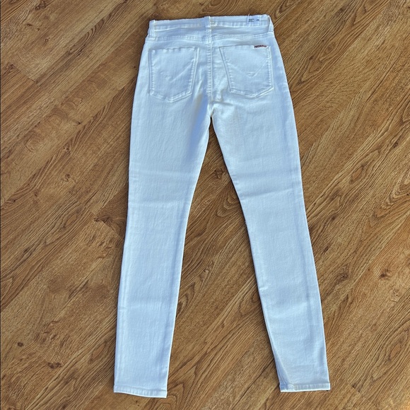 HUDSON JEANS Women's White High-Waisted Super Skinny Jeans - Picture 4 of 11